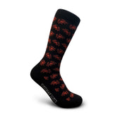 Black men's socks crabs